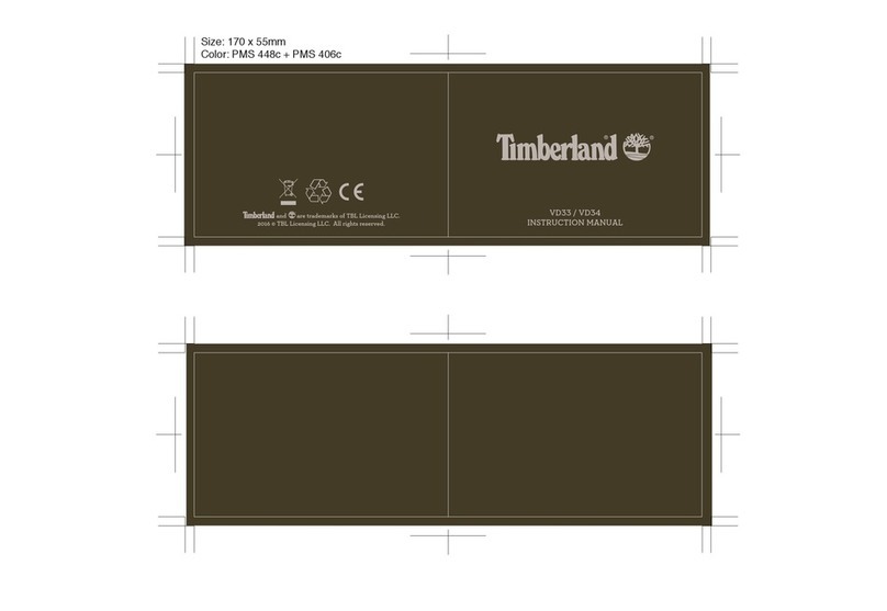 Timberland VD33 User manual