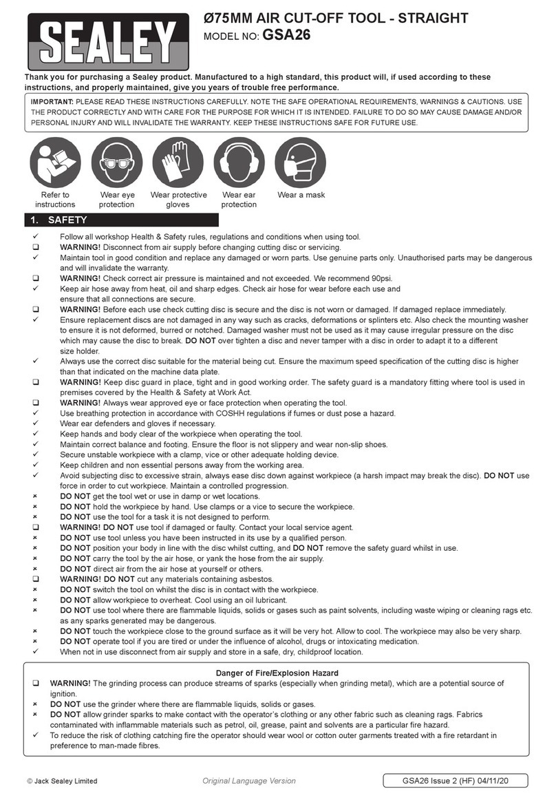 Sealey GSA26 User manual