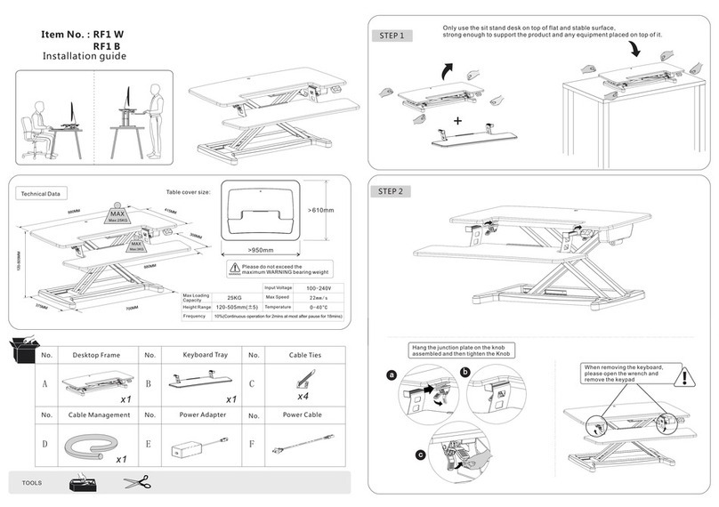 Rapidline RF1 W installation guide