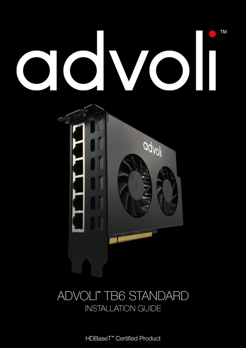 Advoli TB6 Standard User manual