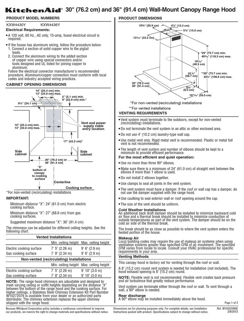 KitchenAid KXW4430Y manual