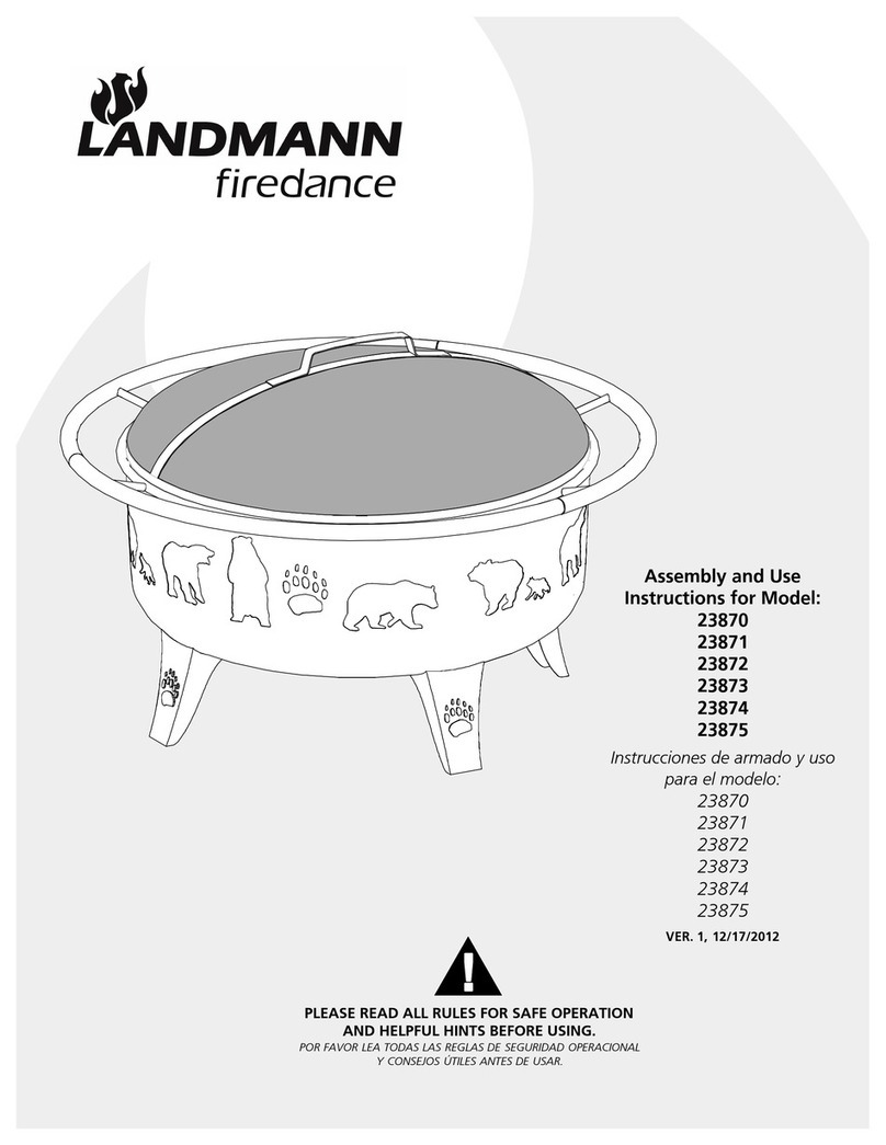 Landmann Firedance 23870 Assembly and use instructions