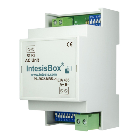 IntesisBox PA-RC2-MBS-1 User manual
