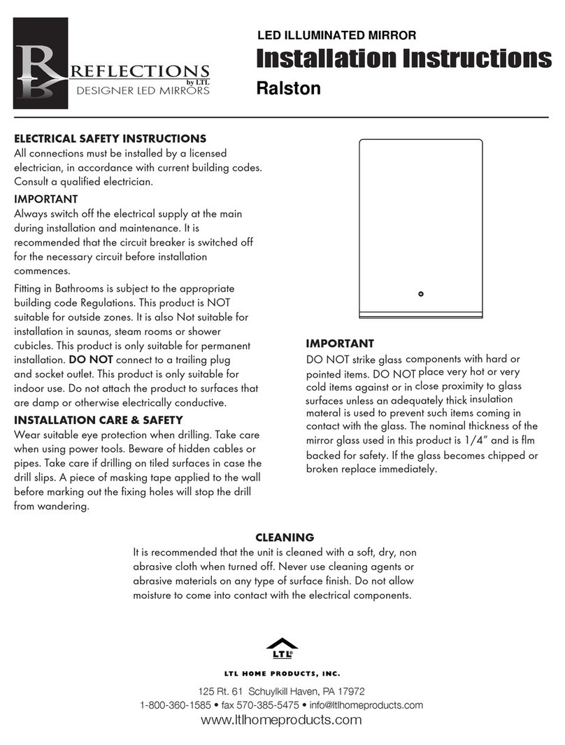 LTL Home Products Reflections Ralston installation instructions LTL Home Products Reflections Ralston installation instructions