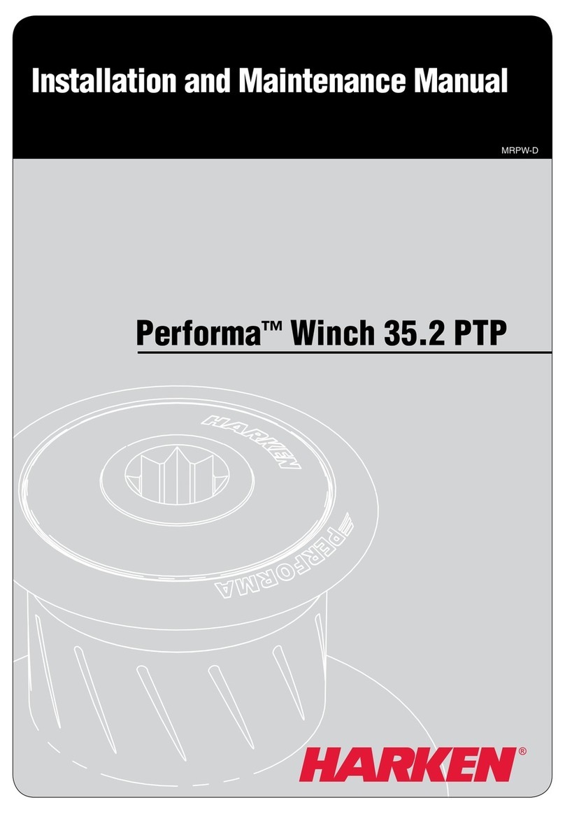 Harken Performa 35.2 PTP Installation and maintenance manual Harken Performa 35.2 PTP Installation and maintenance manual