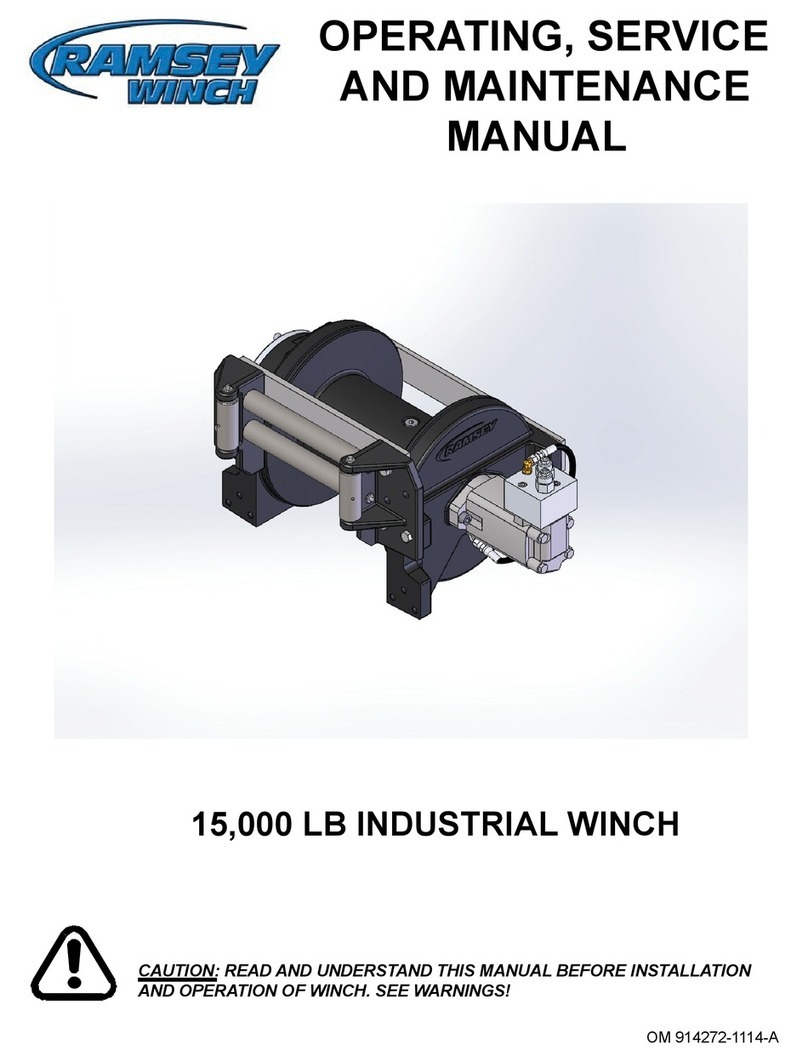 Ramsey Winch Powermaster 15,000 Installation and user guide