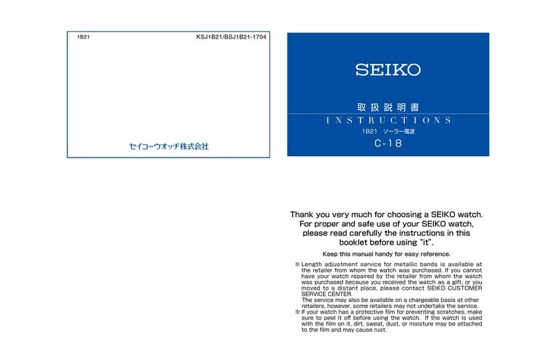 Seiko C-18 instructions
