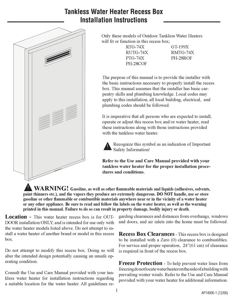 Rheem RTG-74X installation instructions