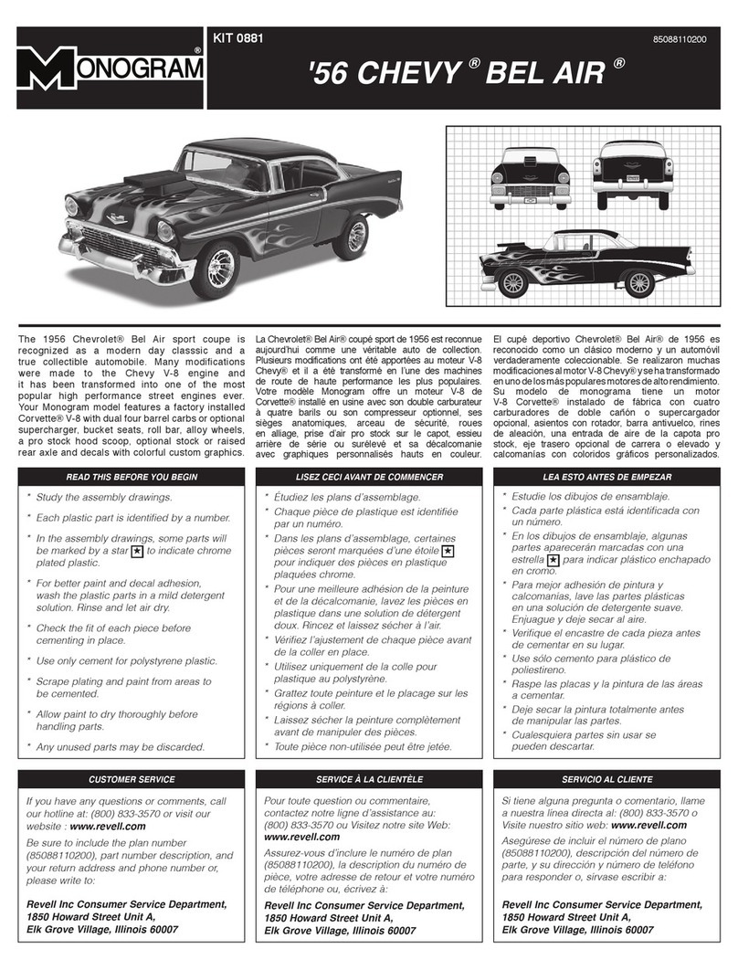 REVELL KIT 0881 User manual