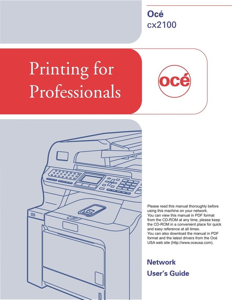 Oce cx2100 User manual Oce cx2100 User manual