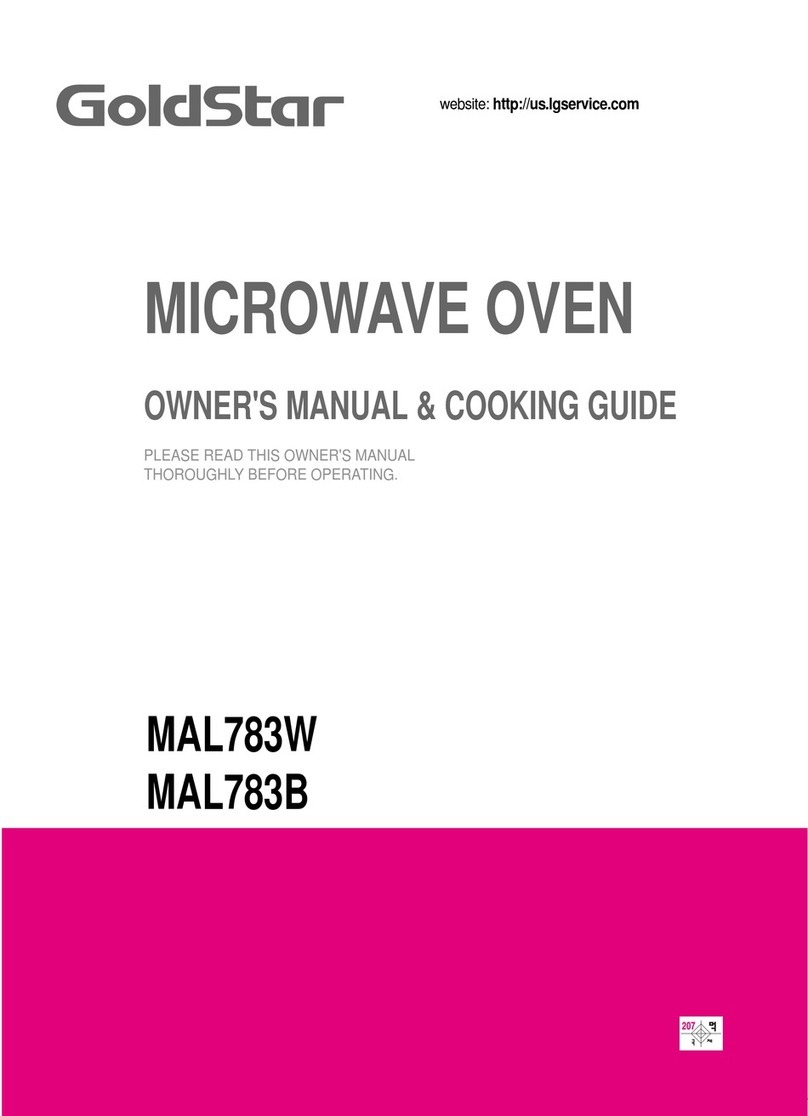 Goldstar MAL783W Owner's manual & cooking guide Goldstar MAL783W Owner's manual & cooking guide