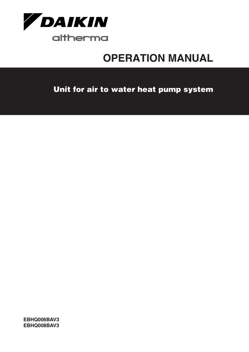 Daikin EBHQ006BAV3 Operation manuals