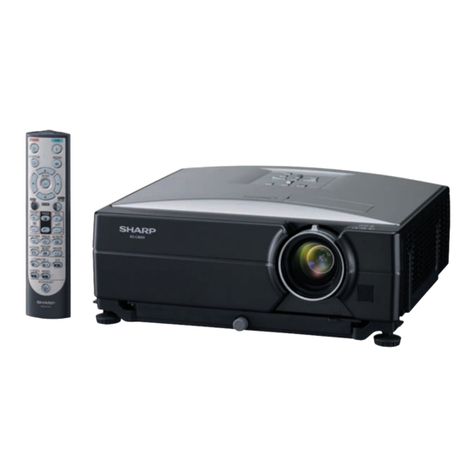 Sharp PG-C355W - Notevision WXGA LCD Projector User manual