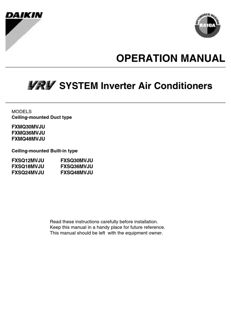 Daikin FXMQ30MVJU User manual