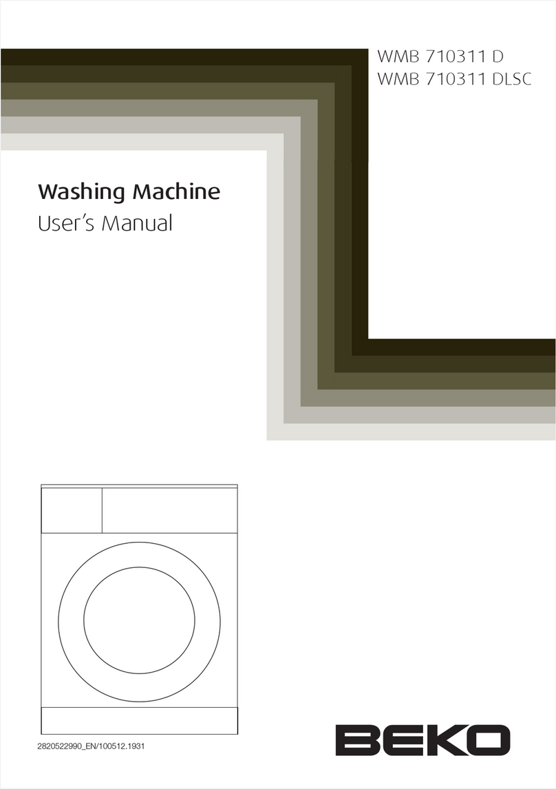Beko WMB 710311 D User manual