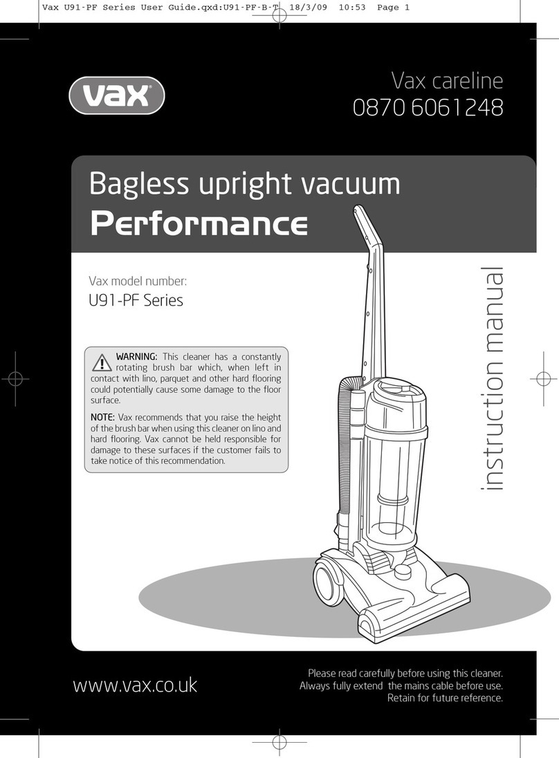 Vax U91-PF Series User manual