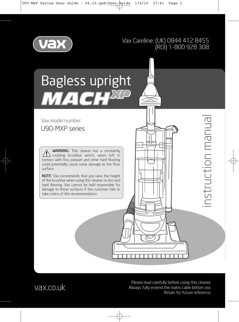 Vax U90-MXP series User manual
