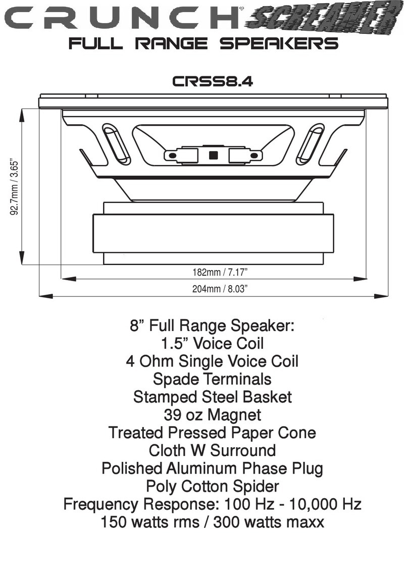 Crunch Screamer CRSS8.4 instruction manual