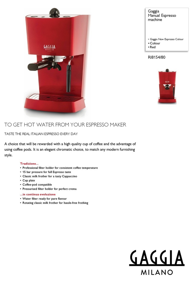 Philips Gaggia RI8154/80 Specifications