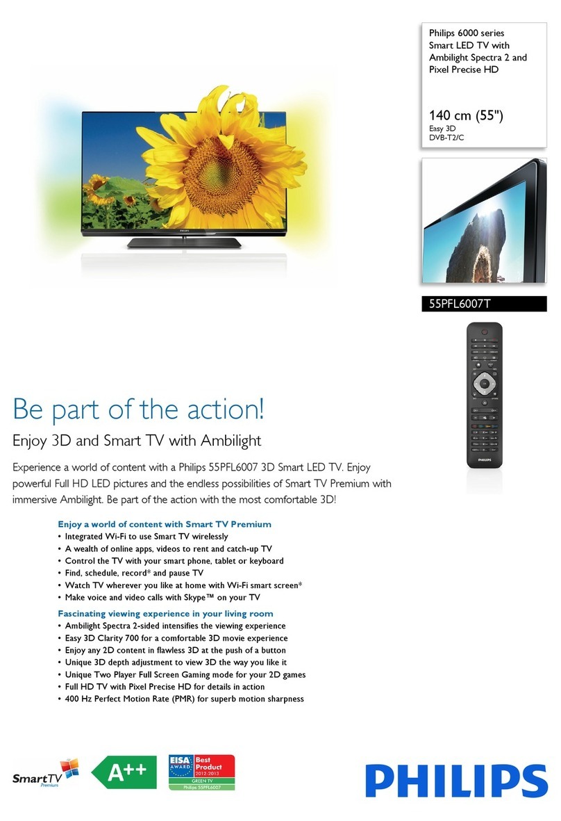 Philips 55PFL6007T User manual