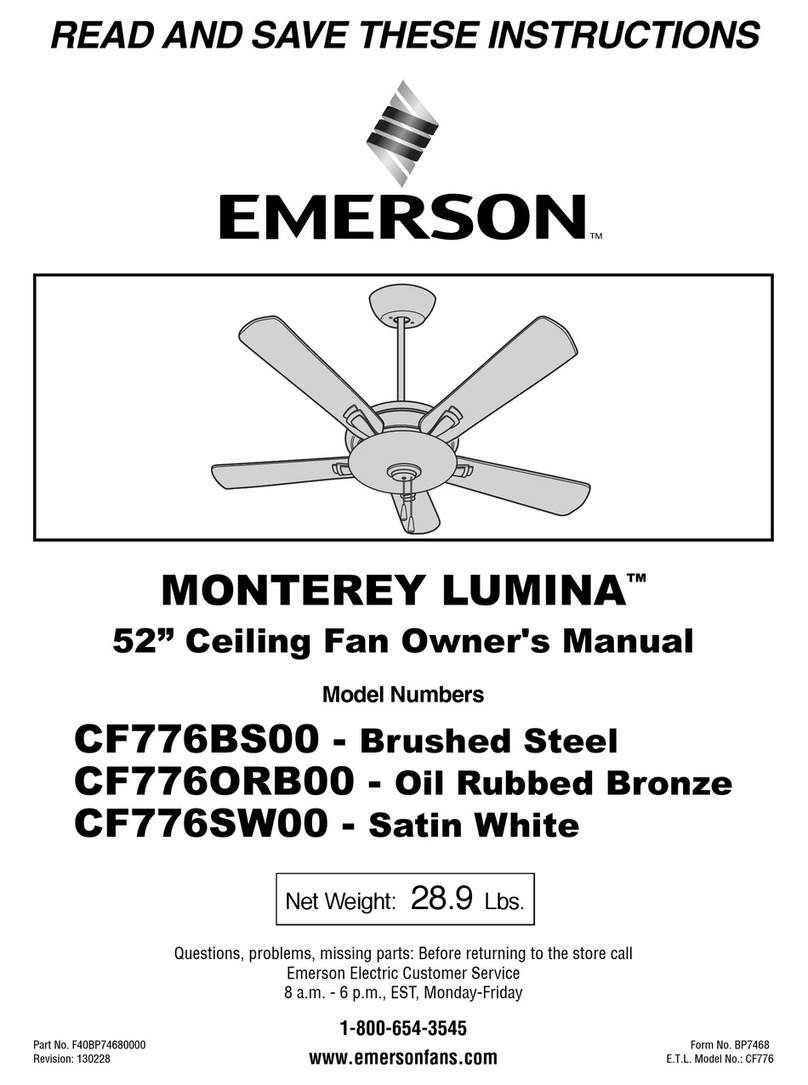 Emerson CF776BS00 User manual