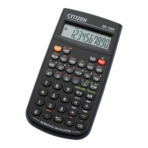 Citizen SR-135N/F User manual Citizen SR-135N/F User manual