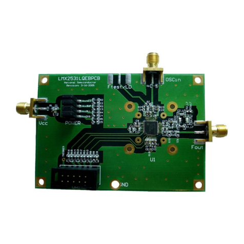 National Semiconductor LMX2531LQ1700E operating instructions