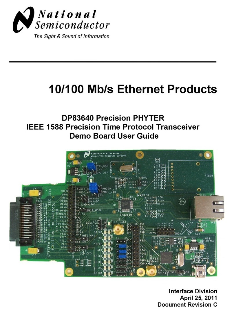 National Semiconductor DP83640 Precision PHYTER user guide