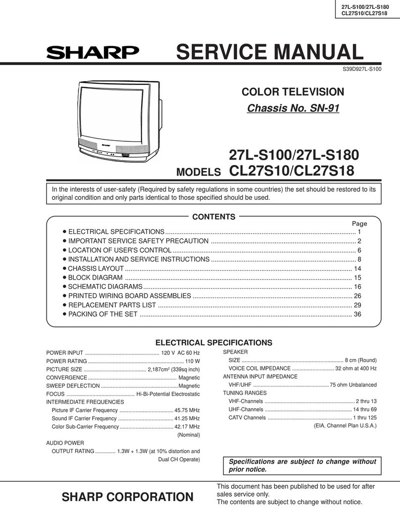Sharp 27L-S100 User manual