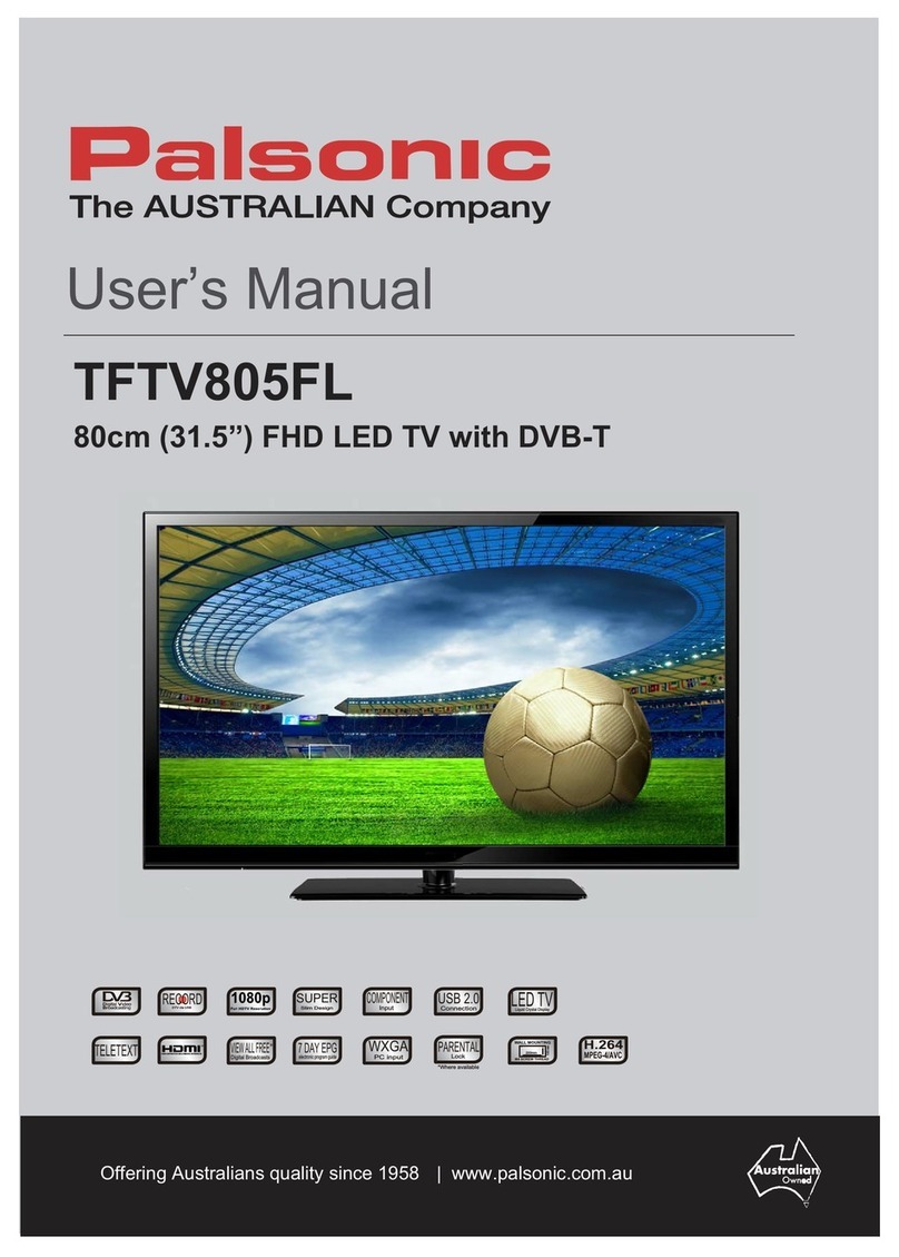 Palsonic TFTV805FL User manual