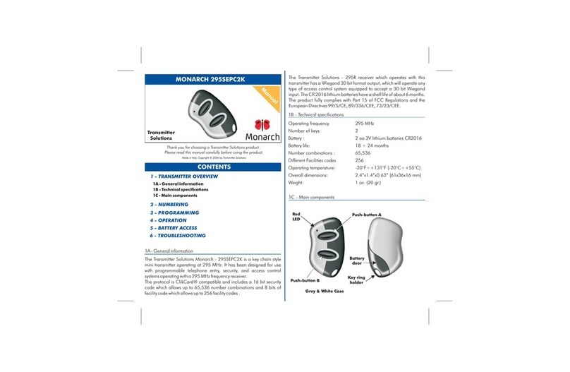 Monarch 295SEPC2K User manual