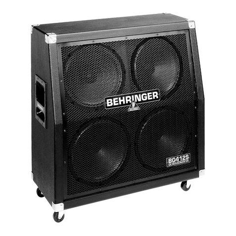 Behringer Ultrastack BG412S user manual