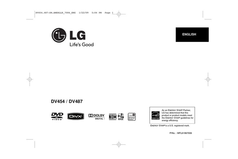 LG DV454 User manual