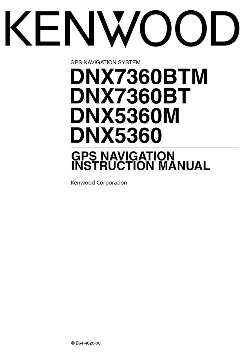 Kenwood DNX7360BTM User manual