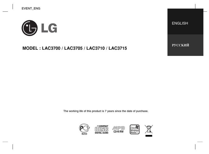 LG LAC3700 manual
