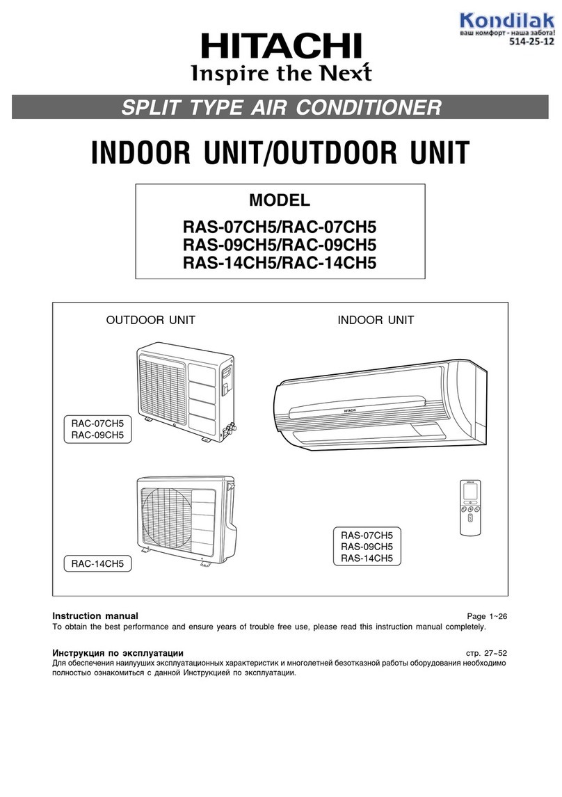Hitachi RAS-07CH5 User manual