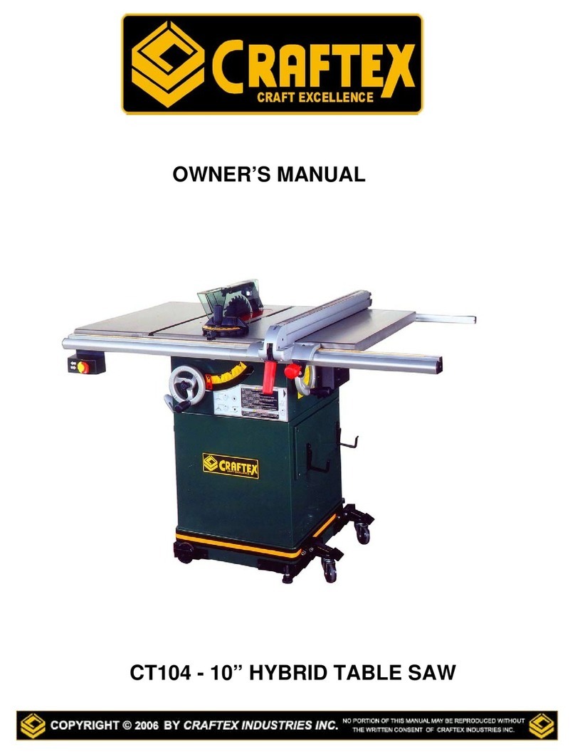 Craftex CT104 User manual