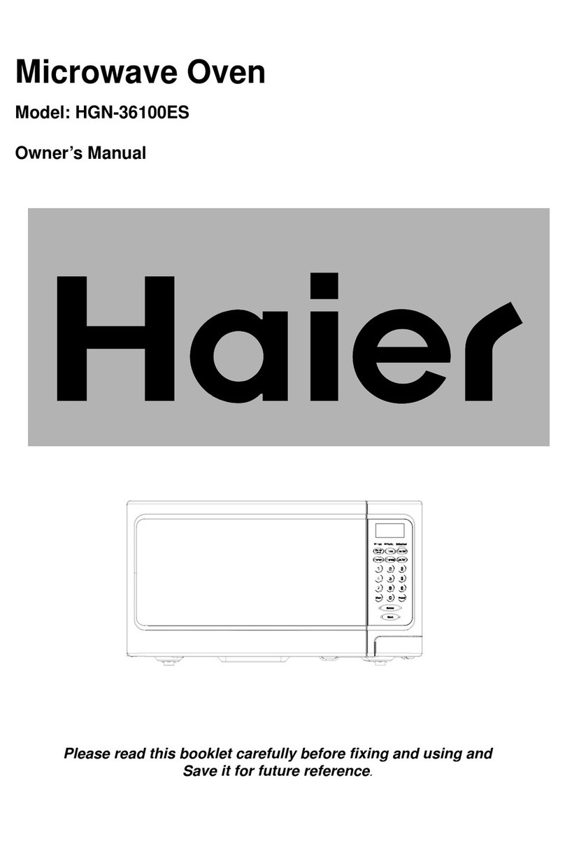 Haier HGN-36100ES owner's manual