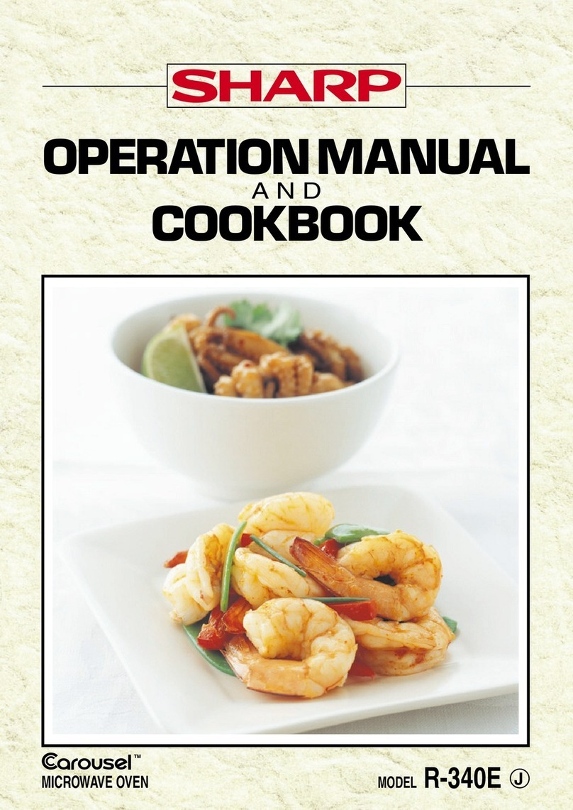 Sharp R-340E User manual