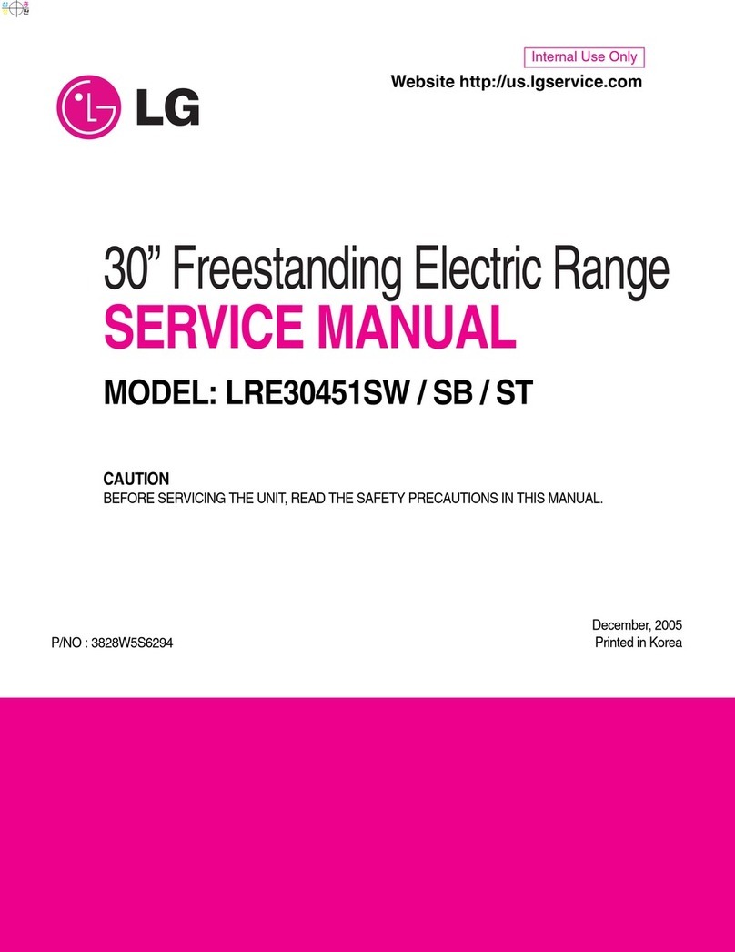 LG LRE30451SW User manual