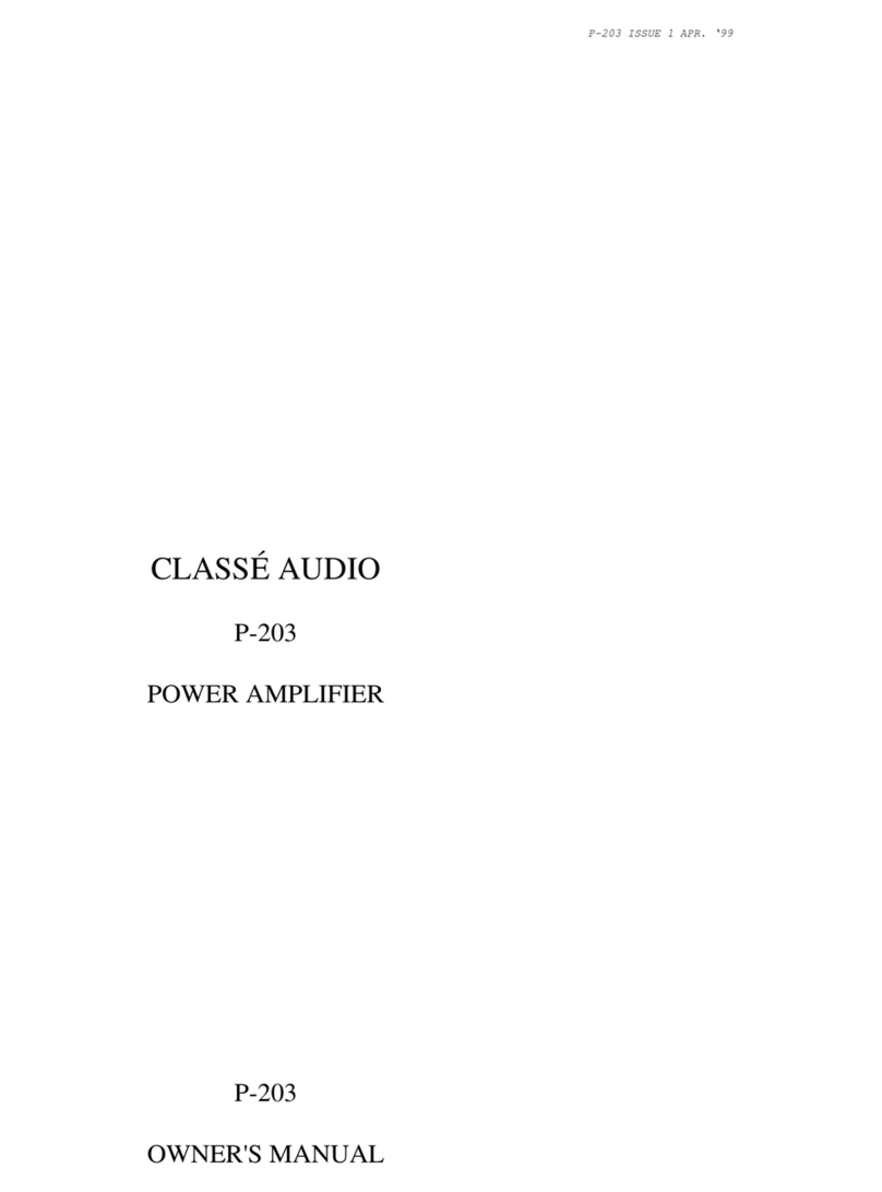 Classe Audio P-203 User manual