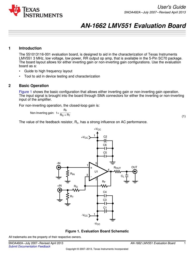 Texas Instruments AN-1662 LMV551 User manual