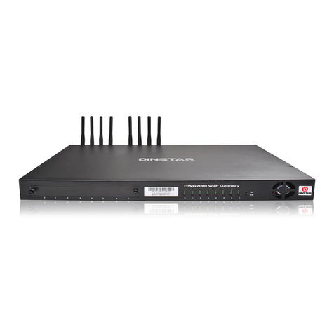 Dinstar DWG2000-8G User manual
