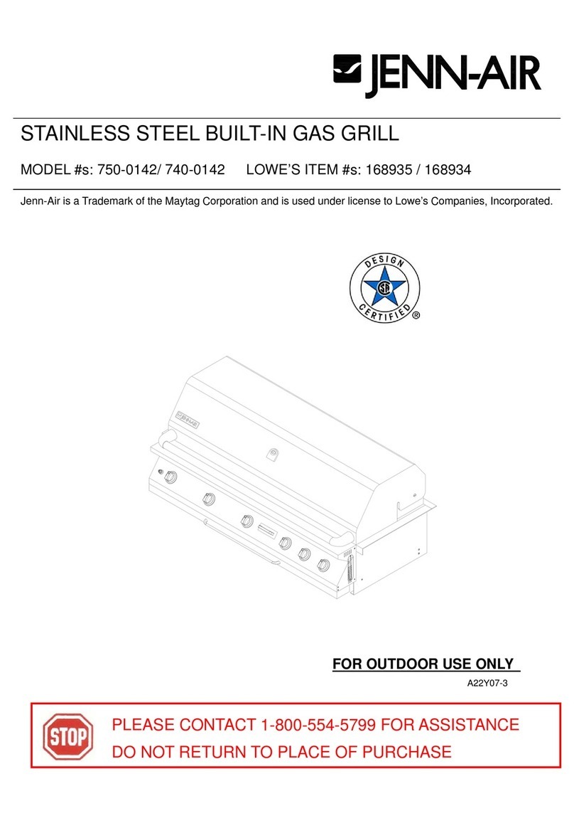 Jenn-Air 750-0142 User manual