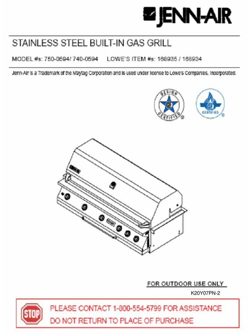 Jenn-Air 750-0594 manual