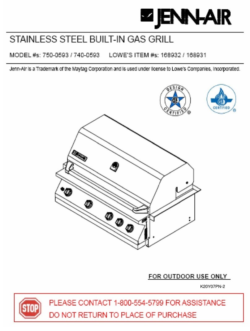 Jenn-Air 750-0593 User manual
