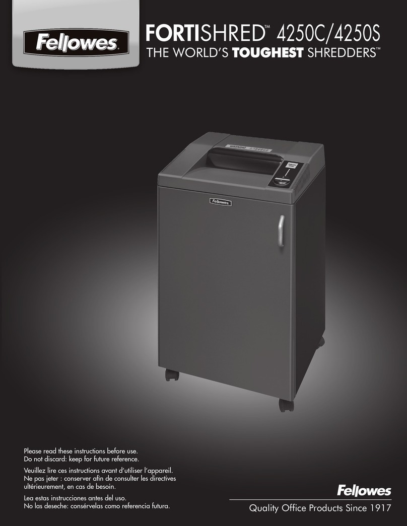 Fellowes FORTISHRED 4250C User manual