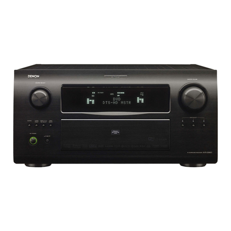 Denon AV SURROUND RECEIVER AVR-5308CI owner's manual