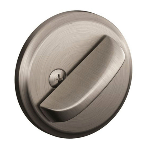 Schlage B80 User manual