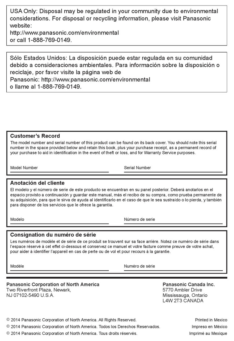 Panasonic VIERA TC-65AX900U User manual